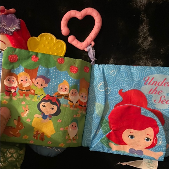 Disney Princess Ariel Plush Toy and Book Set Crinkle Teether - Picture 5 of 11